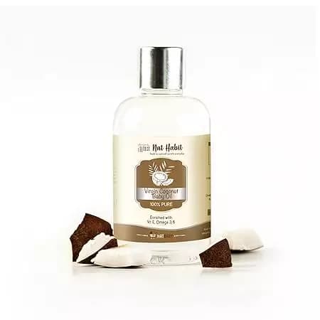 Nat Habit Pure Virgin Coconut Baby Oil,100ml-Main image