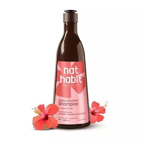 Nat Habit Hibiscus Navdha Shampoo — 250 ml