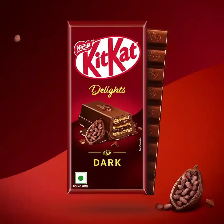 Nestle KitKat Delights Dark Wafer Bar,150g-Main image