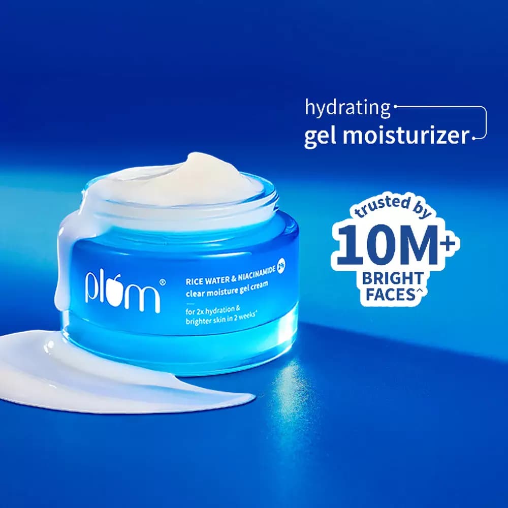 Niacinamide & Rice Water Brightening Gel Moisturizer For Clear & Bright Skin, 50 g-Main Image