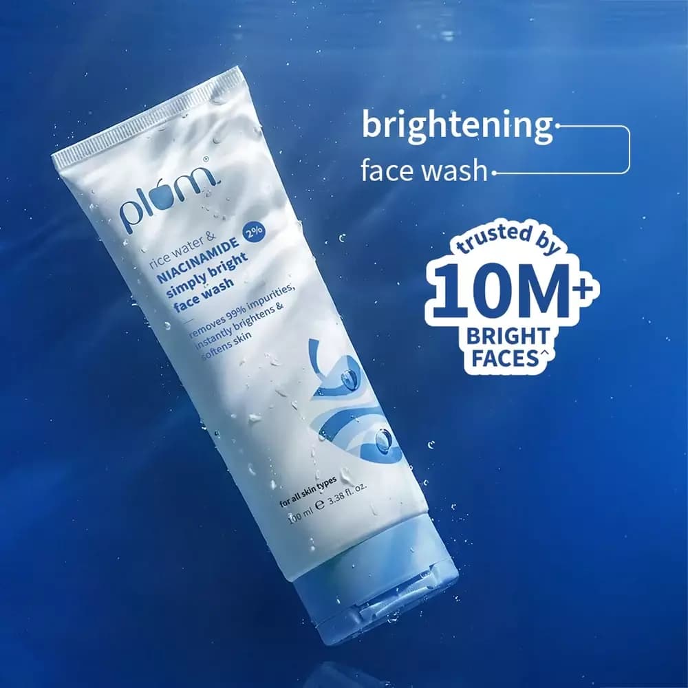 Niacinamide & Rice Water Face Wash For Clear & Bright Skin, 100 ml-Main Image