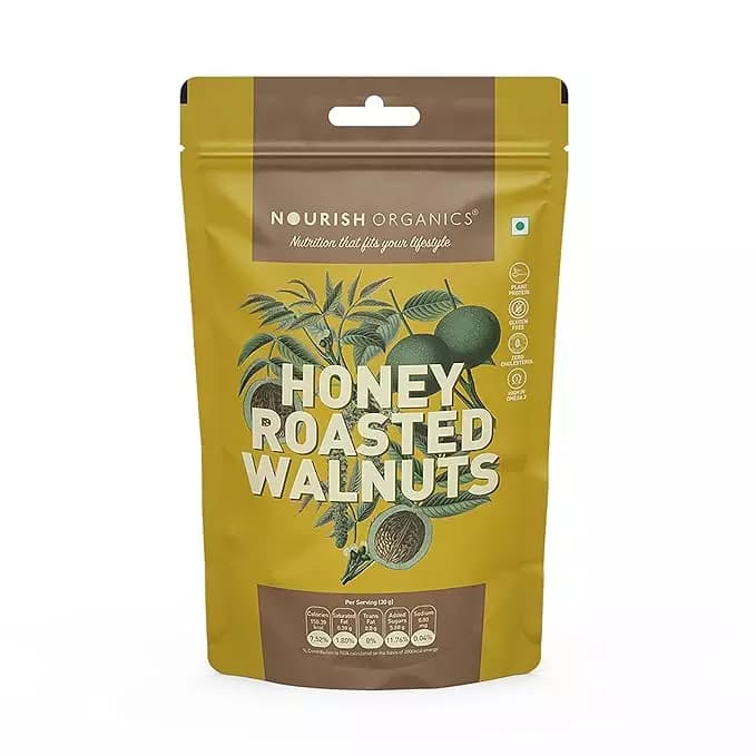Nourish Organic Honey Roasted Walnuts,100g-Main image