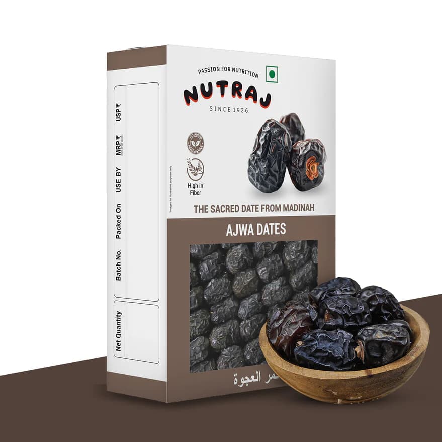 Nutraj Ajwa Dates Khajoor, 200 g-Main Image