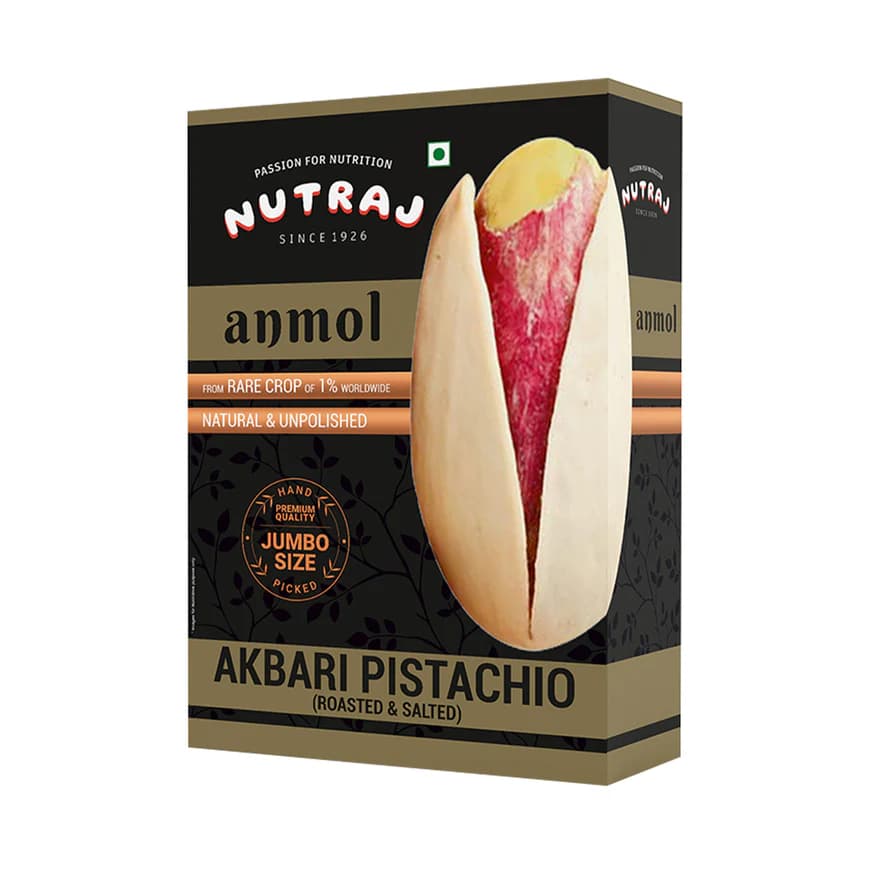 Nutraj Anmol Roasted & Salted Jumbo Size Pistachio, 500 g-Main Image