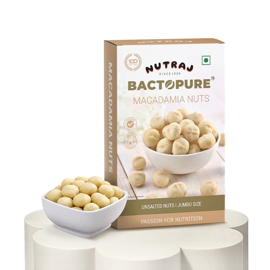 Nutraj Bactopure Macadamia Nuts, 100 g-Main Image