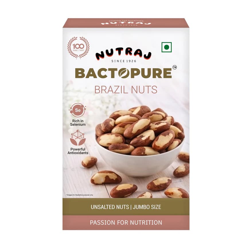 Nutraj Bactopure Roasted Brazil Nut, 100 g-Main Image