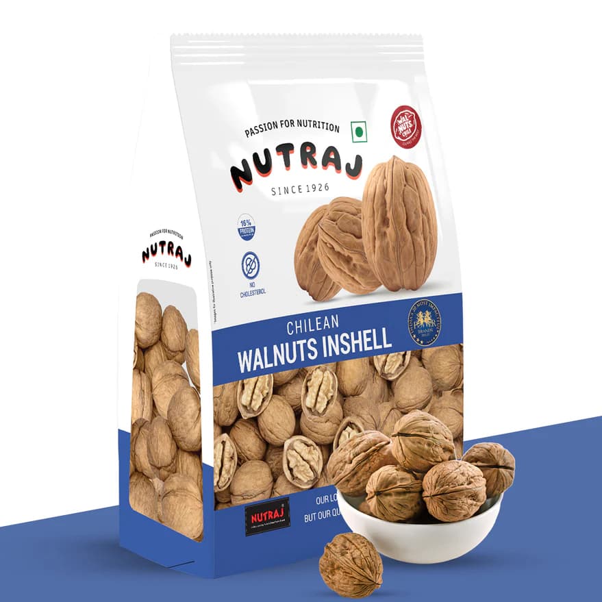 Nutraj Chilean Walnut Inshell, 500 g-Main Image