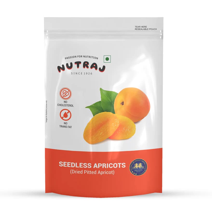 Nutraj Premium Dried Pitted Turkish Apricots, 200 g-Main Image