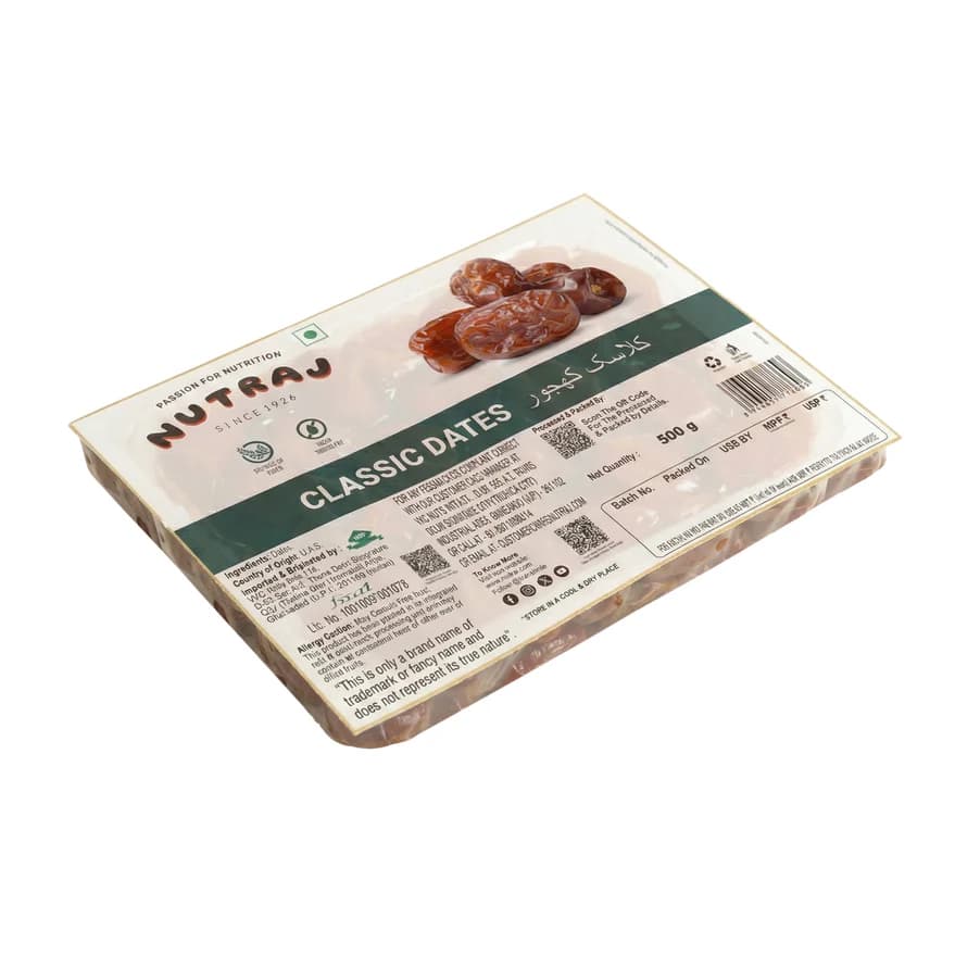 Nutraj Seedless Pitted Dates, 500 g-Main Image