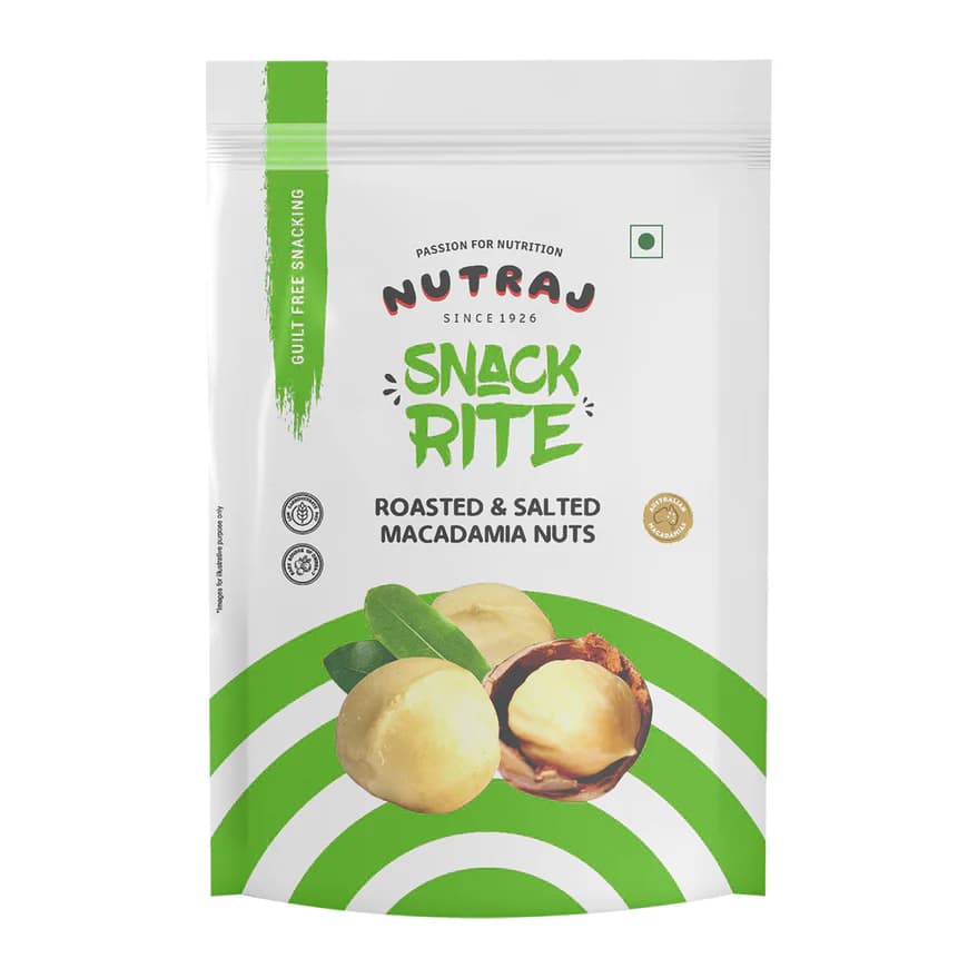 Nutraj Snackrite Macadamia Roasted & Salted, 100 g-Main Image