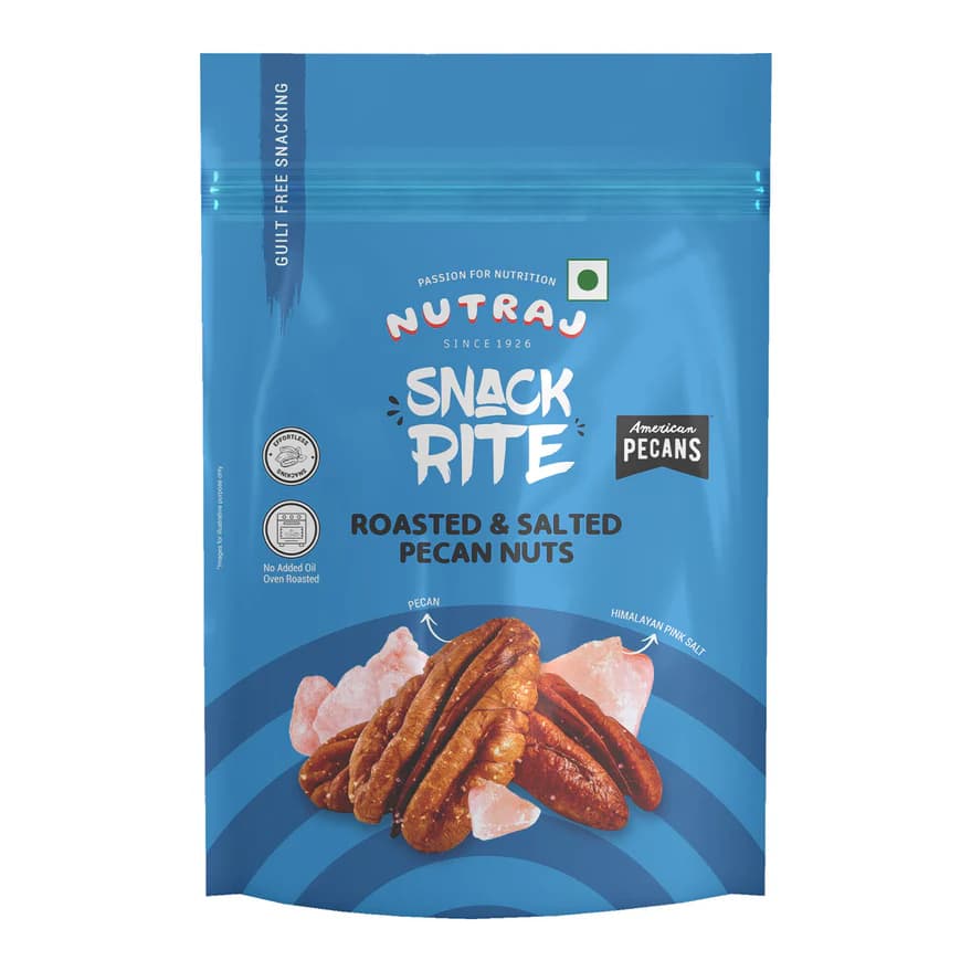 Nutraj Snackrite Roasted & Salted Pecan Nuts, 40 g-Main Image