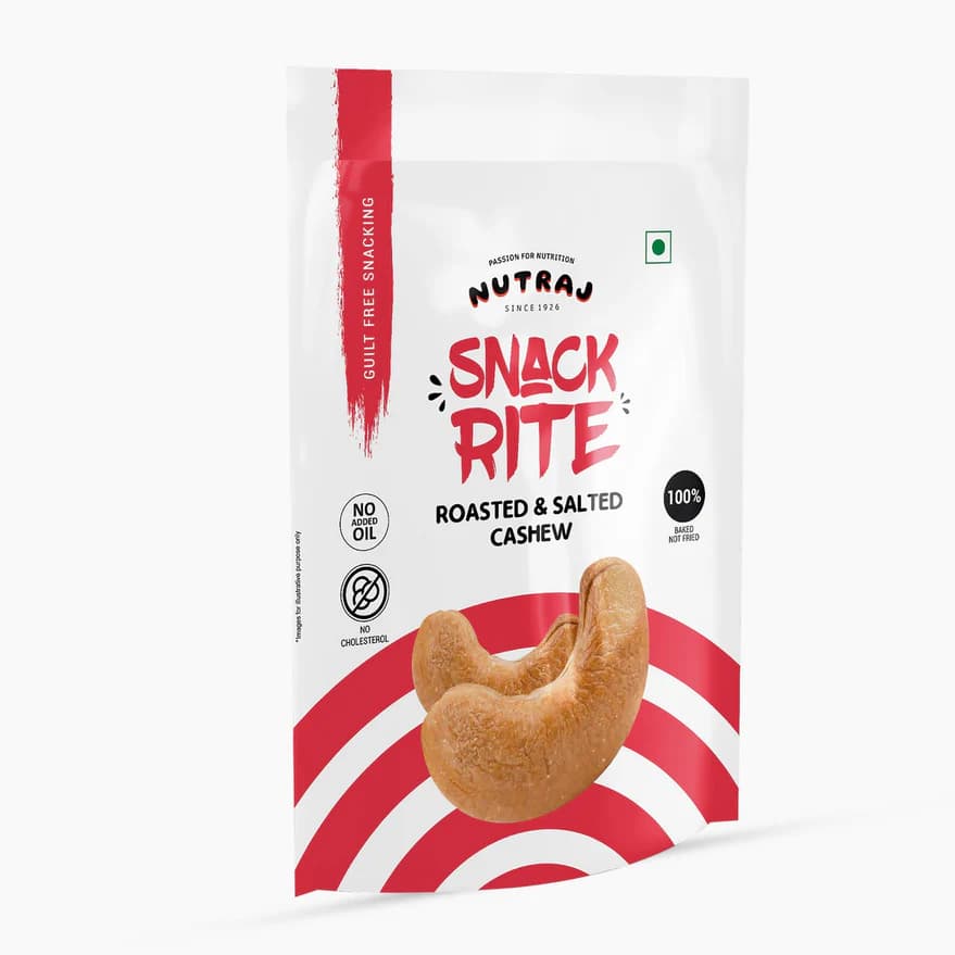 Nutraj Snackrite Roasted and Salted Cashew, 150 g-Main Image