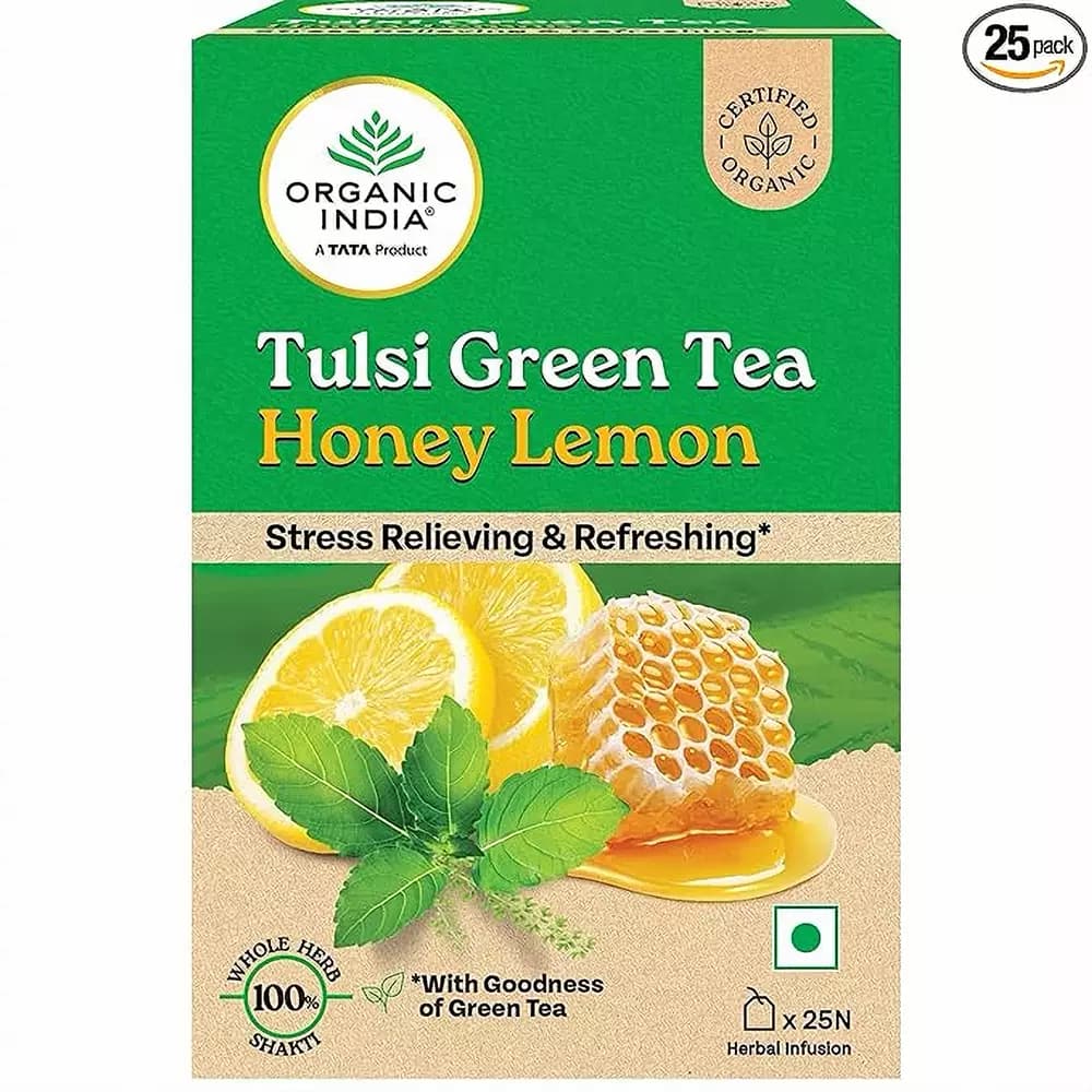 Organic India Tulsi Green Tea Honey Lemon-Main image
