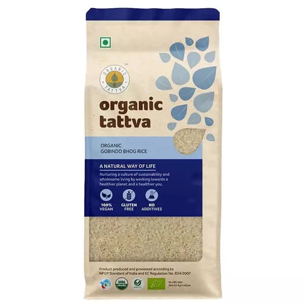 Organic Tattva Gobindo Bhog Rice, 1Kg-Main image