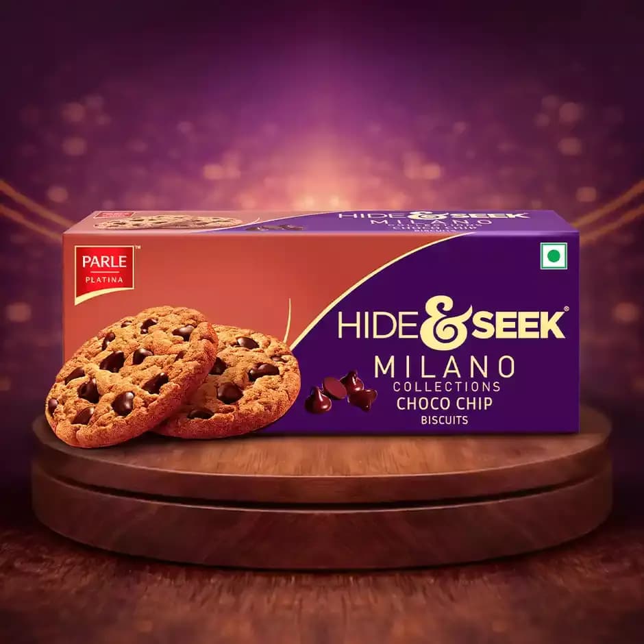 Parle Hide & Seek Milano Choco Chip Cookies,60g-Main image