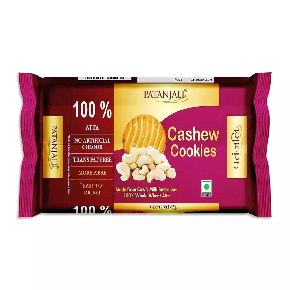 Patanjali Cashew Cookies,400g-Main image