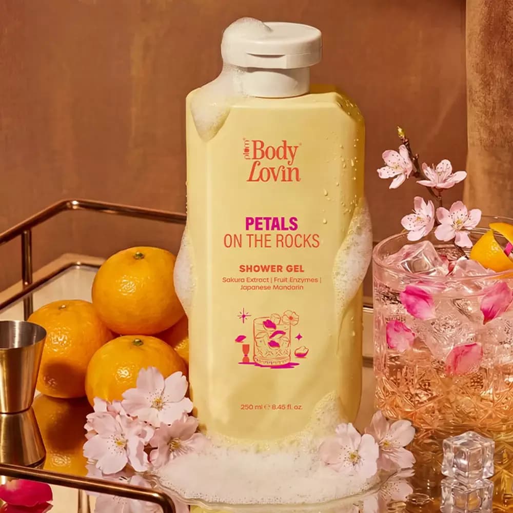 Petals On The Rocks Shower Gel by BodyLovin-Main Image