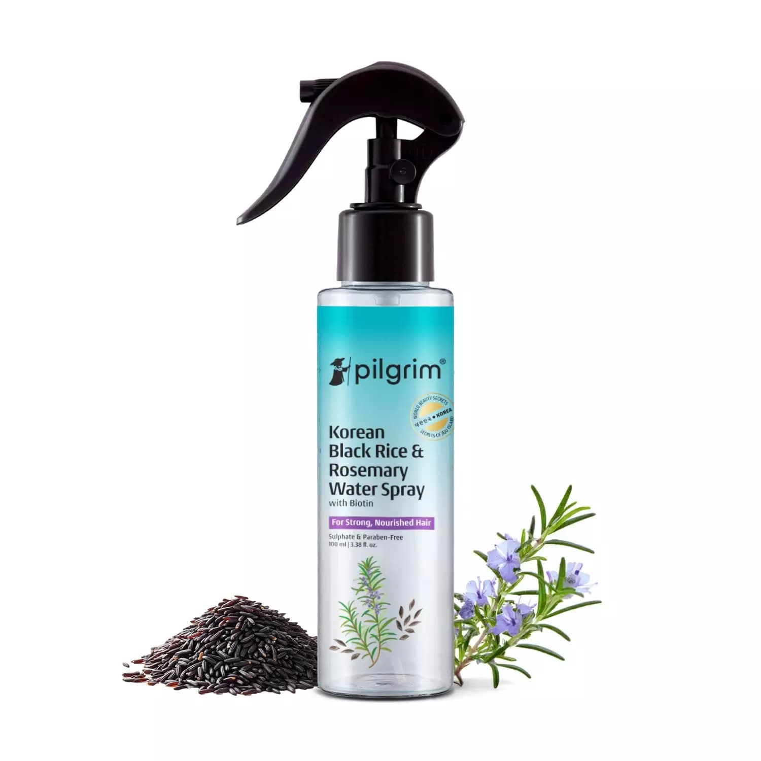 Pilgrim Korean Black Rice and Rosemary Water Spray With Biotin