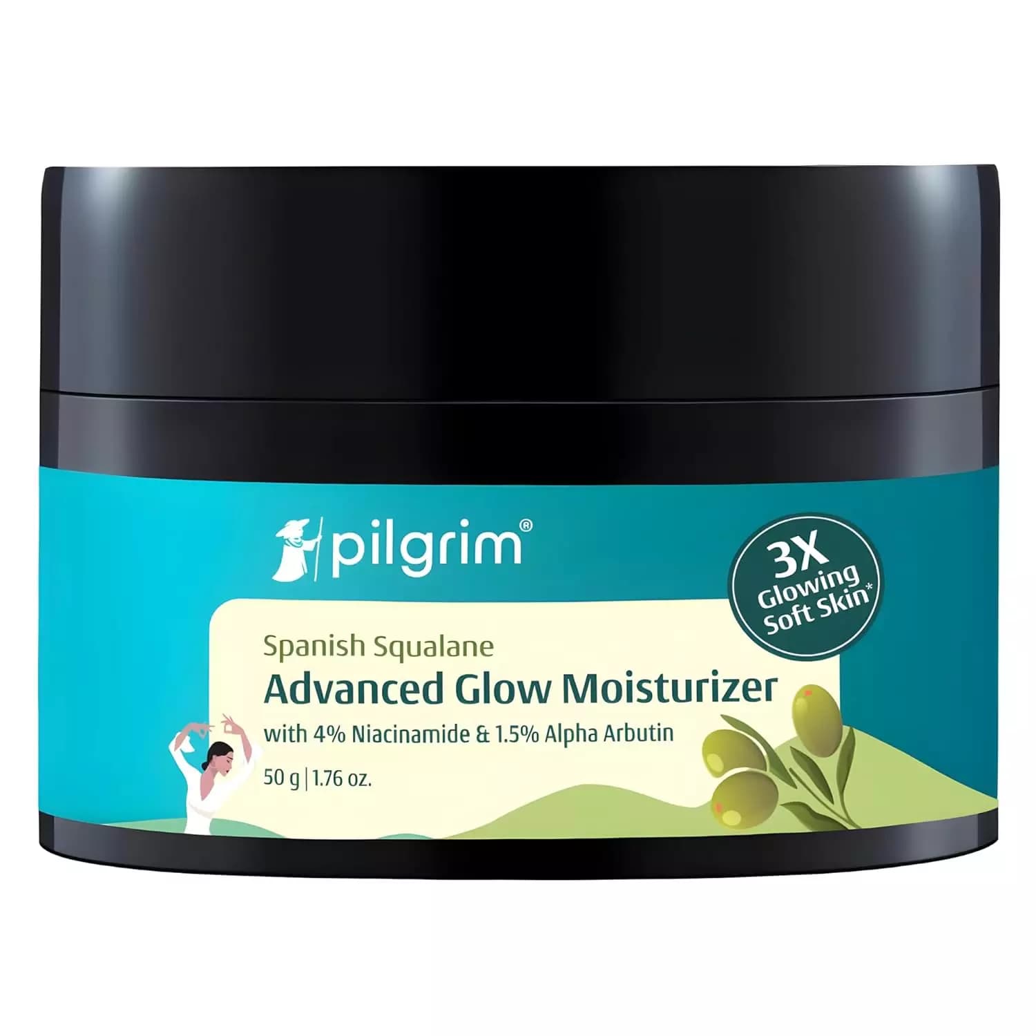 Pilgrim Squalane Glow Moisturizer, 50 g-Main Image