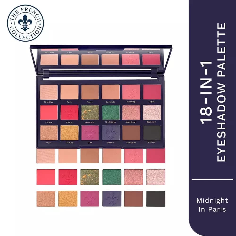 Pilgrim The French Collection Midnight In Paris 18-In-1 Eye-Shadow Palette - Multi-Main Image