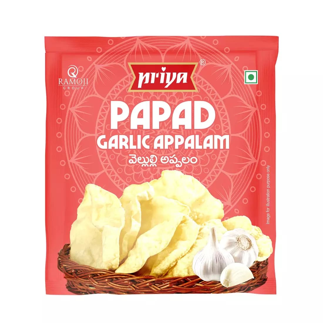 Priya Papad Garlic Appalam 100g-Main Image