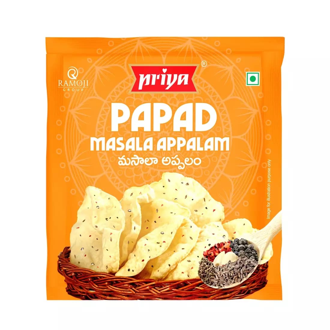 Priya Papad Masala Appalam 100g-Main Image