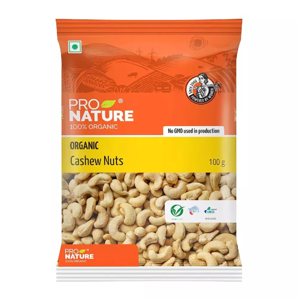 Pro Nature Organic Cashew Nuts,100g-Main image