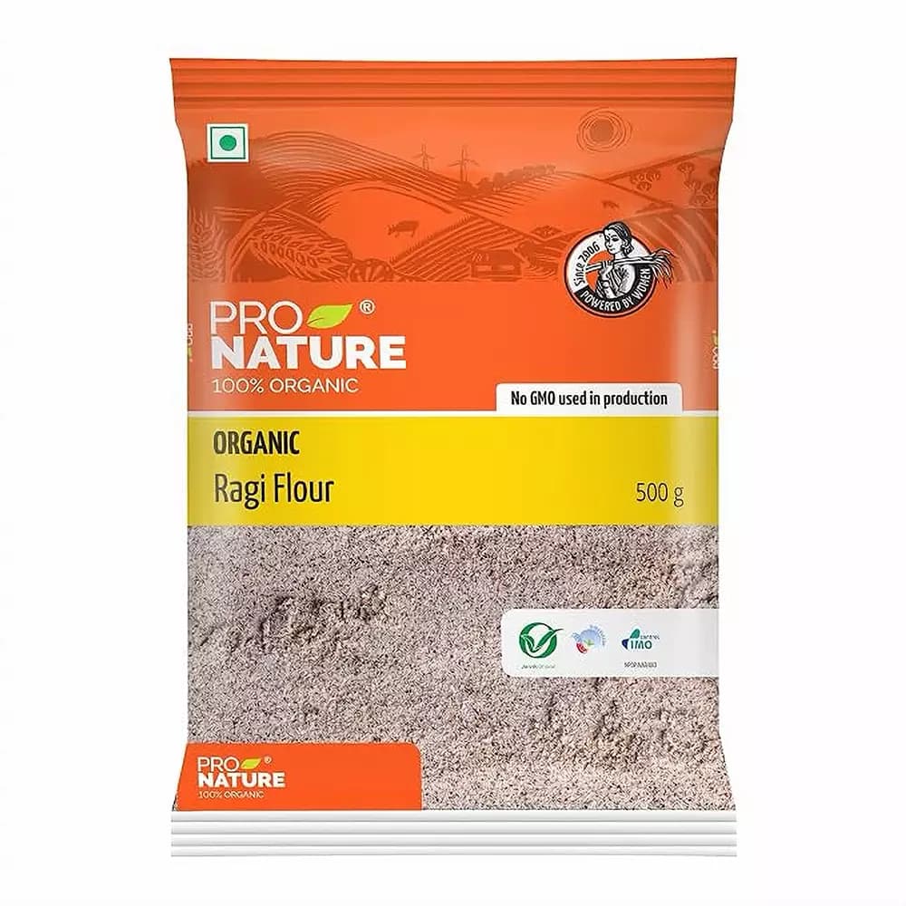 Pro Nature Organic Ragi Flour,500g-Main image