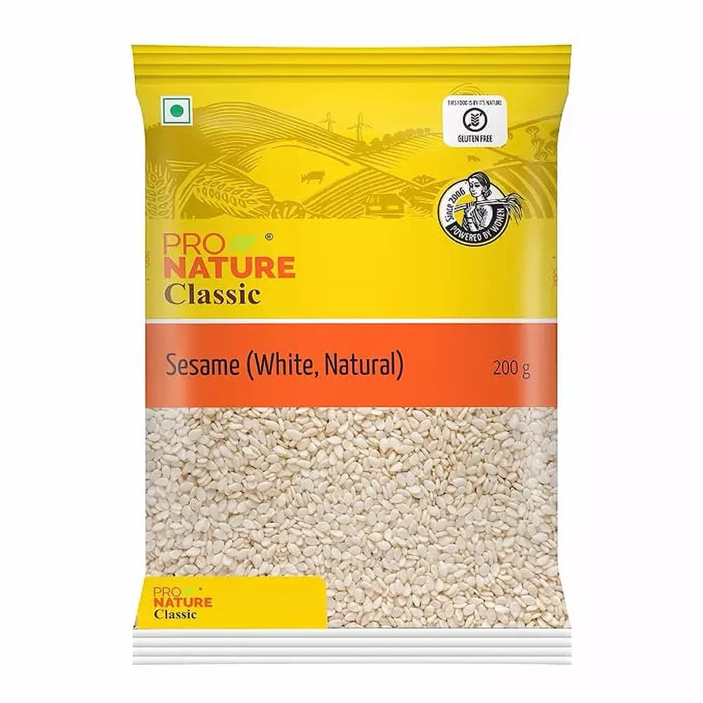 Pro Nature White Raw Sesame Seeds,200g-Main image