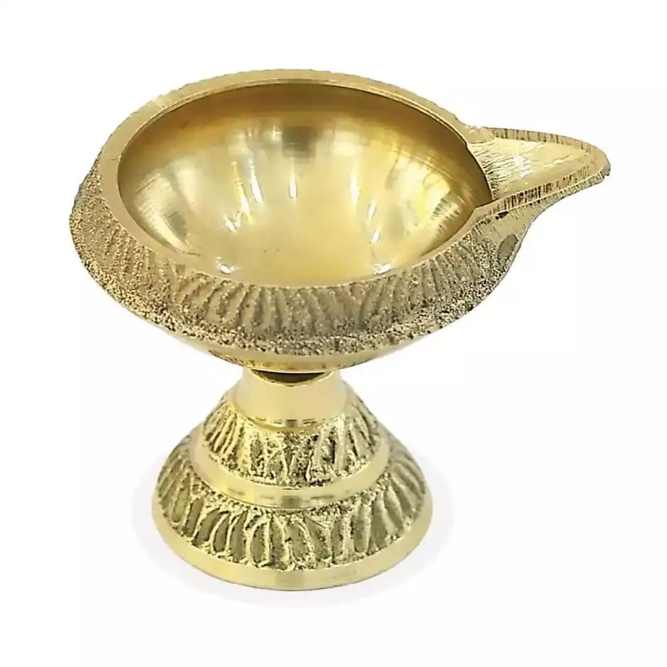 Pujashree Kuber Diya Brass,330g-Main image