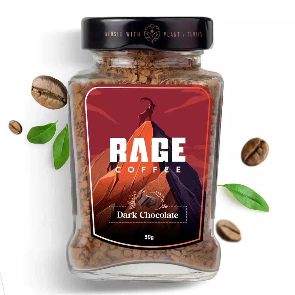 Rage Coffee Dark Chocolate Flavoured Instant Coffee,50g-Main image