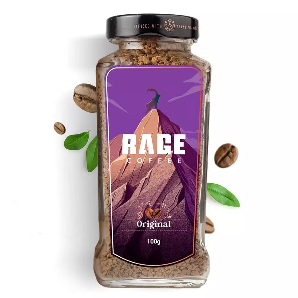 Rage Coffee Original Flavoured Instant Coffee,100g-Main image