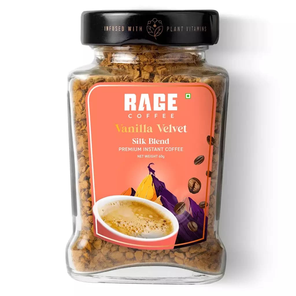 Rage Coffee Silk Blend Vanilla Velvet Instant Coffee,60g-Main image