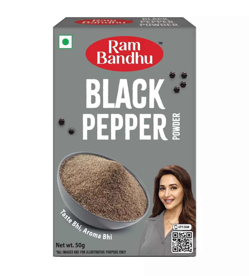 Ram Bandhu Black Pepper Powder, 50g-Main image