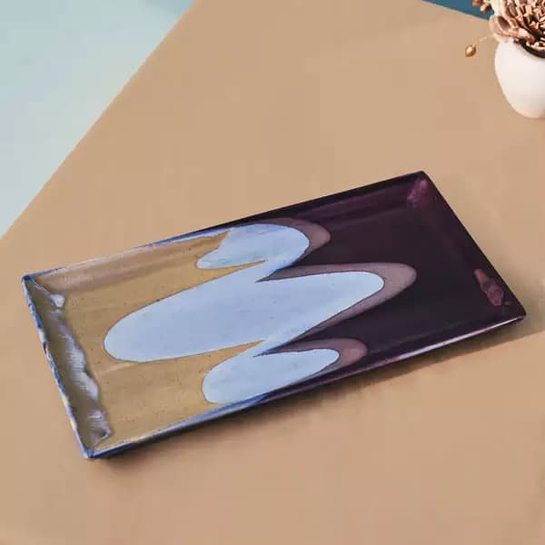 Rareplanet Serve Food In Attractive Platter' Ceramic Platter,260g-Main image