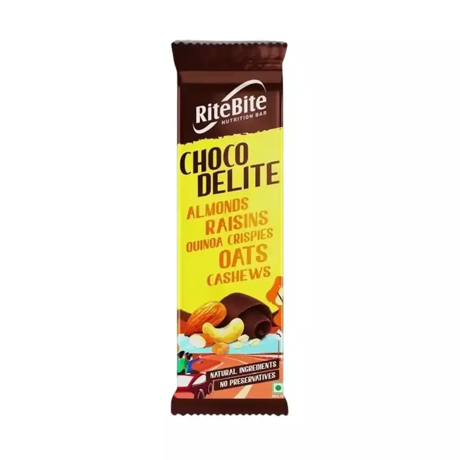 RiteBite Choco Delite 4g Protein Bar,40g-Main image