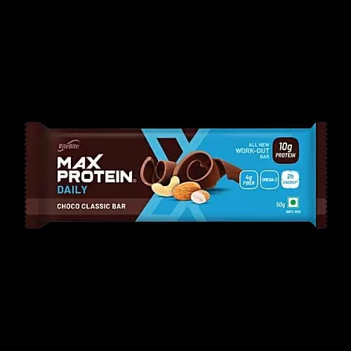 RiteBite Max Protein Daily Choco Classic 10 g Protein Bar,50g-Main image