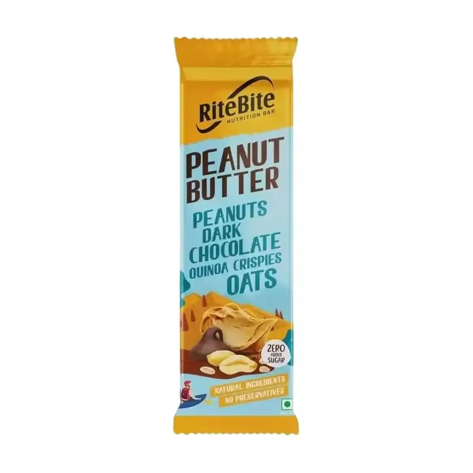 RiteBite Peanut Butter 4g Protein Bar,40g-Main image