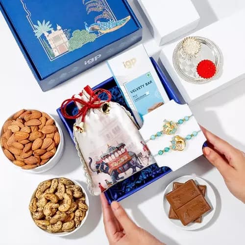 SIProducts Blessed Bonds Rakhi Hamper,800g-Main image