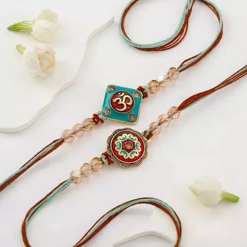 SIProducts Om And Meenakari Rakhi,300g-Main image