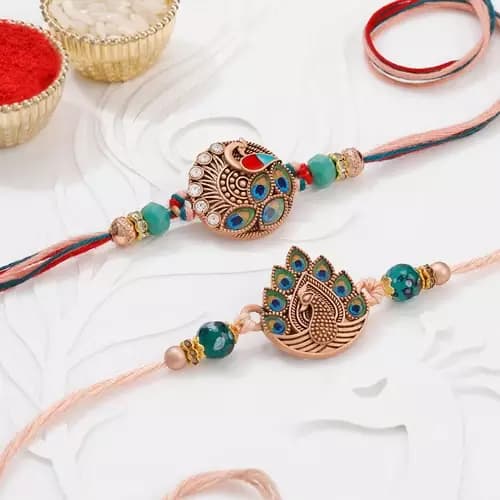 SIProducts Peacock Meena Rakhi,300g-Main image
