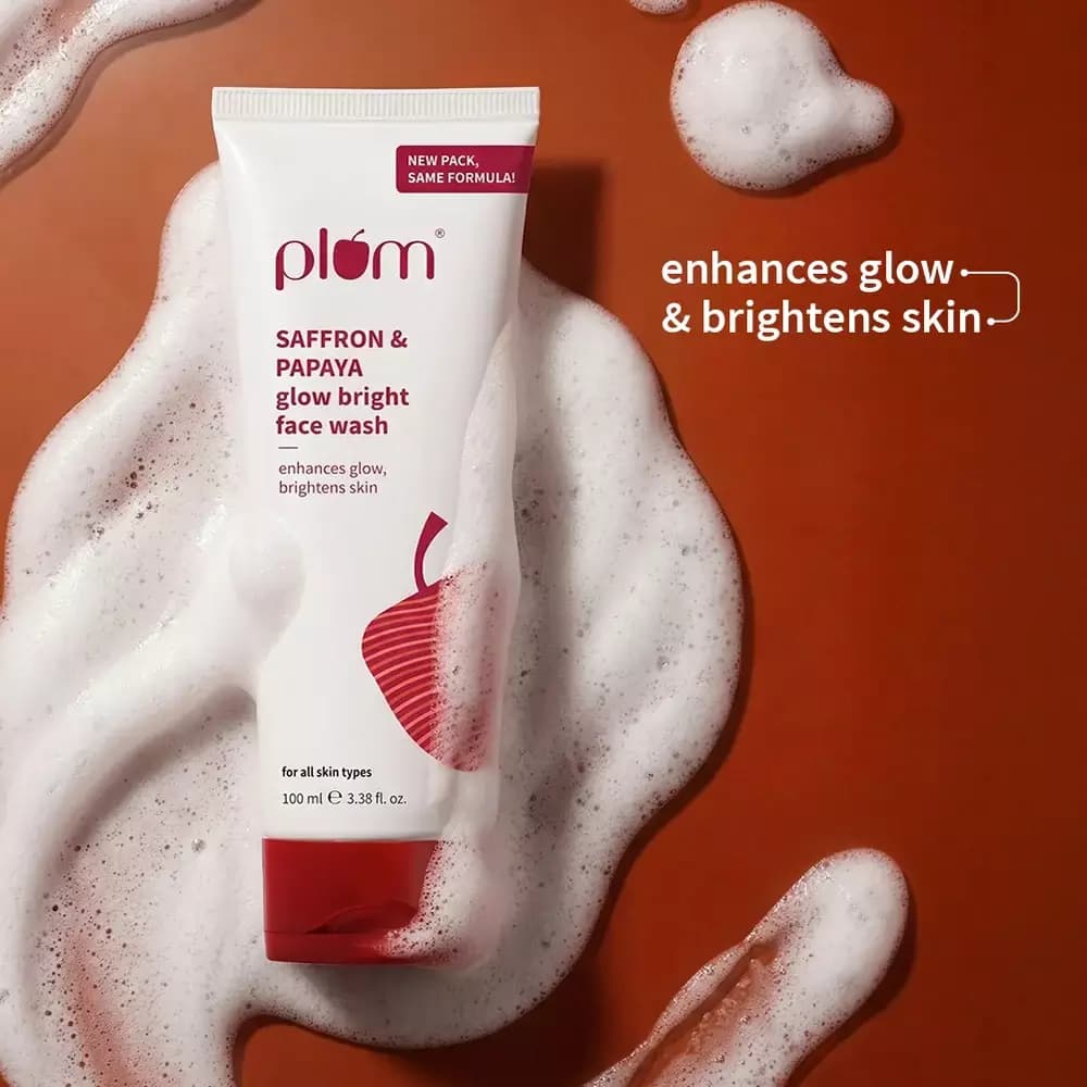 Saffron & Papaya Glow Bright Face Wash-Main Image