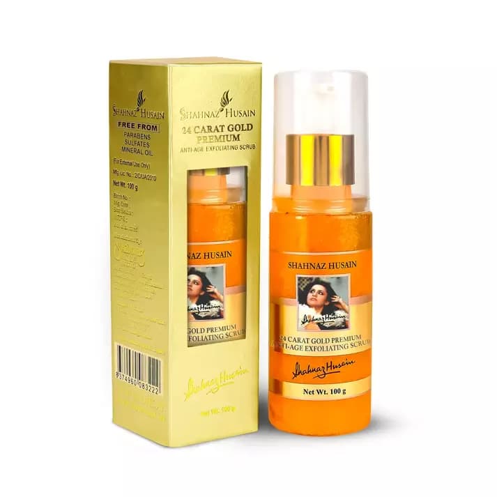 Shahnaz Husain 24 Carat Gold Premium Anti-Age Exfoliating Scrub, 100 g-Main Image