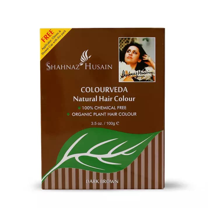 Shahnaz Husain Colourveda Natural Hair Colour, Dark Brown-Main Image