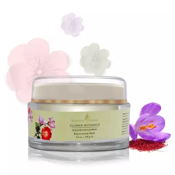 Shahnaz Husain Flower Botanics - Hollyhock-Saffron Rejuvenating Mask-Main Image