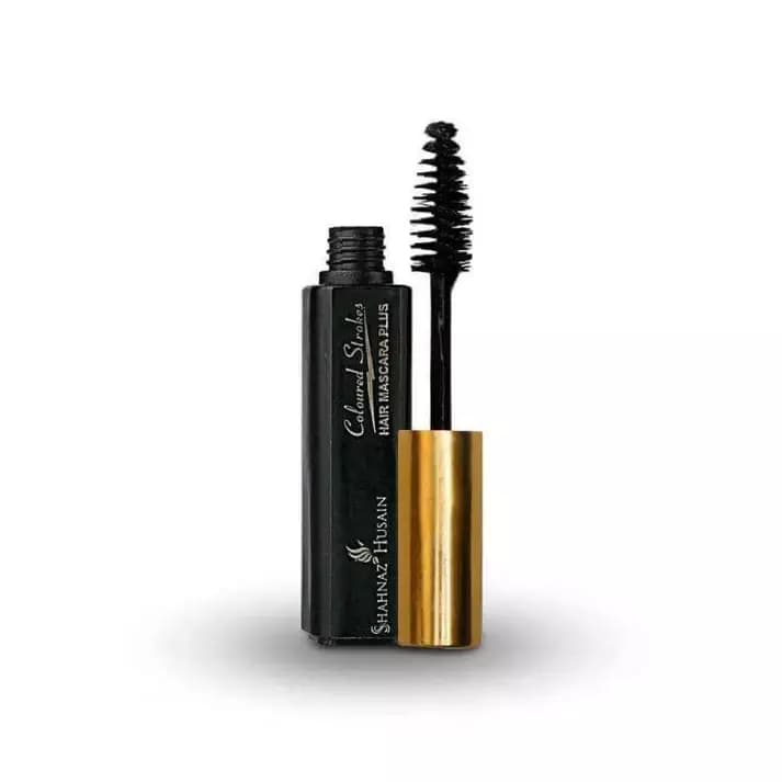 Shahnaz Husain Hair Mascara Plus - Instant Glamour Hair Colour, Black-Main Image