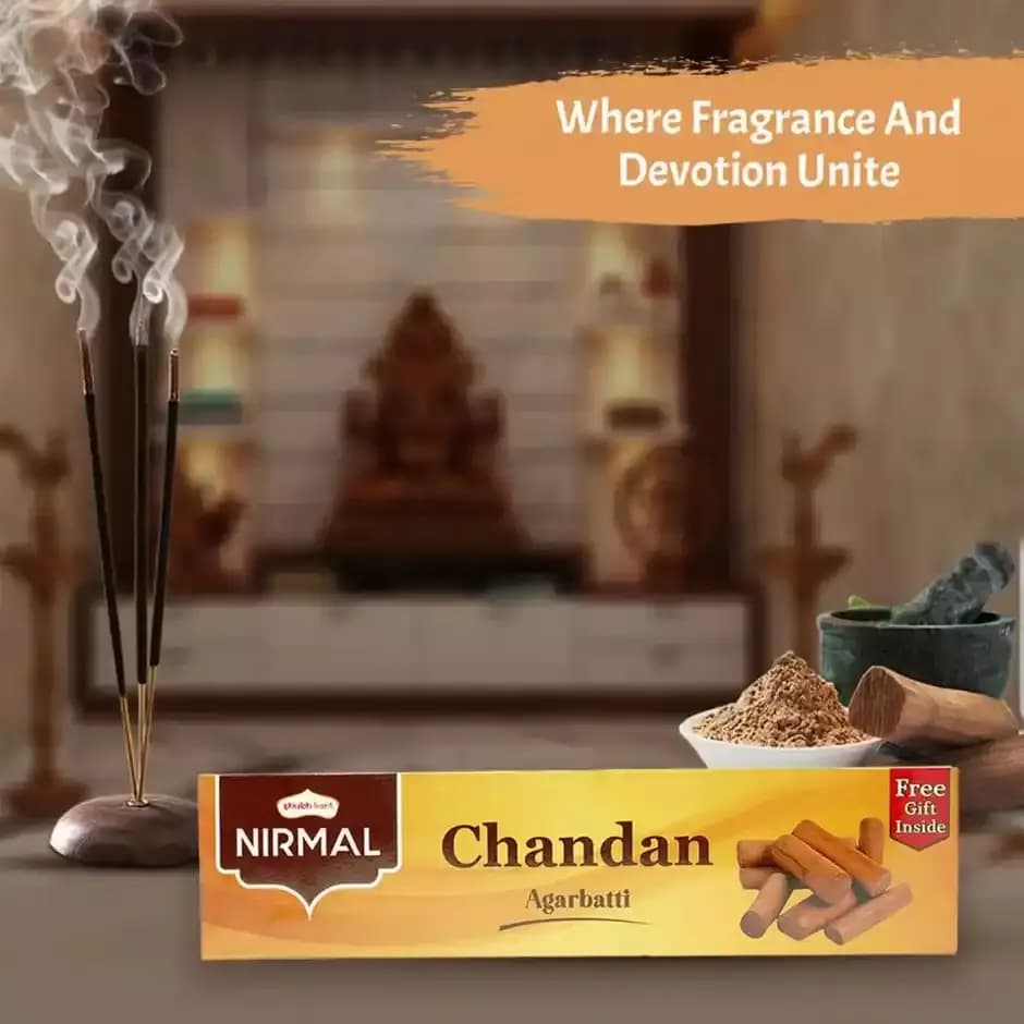 Shubhkart Nirmal Eco Box Chandan Agarbatti,100g-Main image