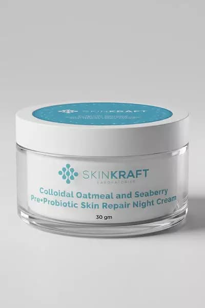 Skinkraft Colloidal Oatmeal And Seaberry Pre+Probiotic Skin Repair Night Cream-Main Image
