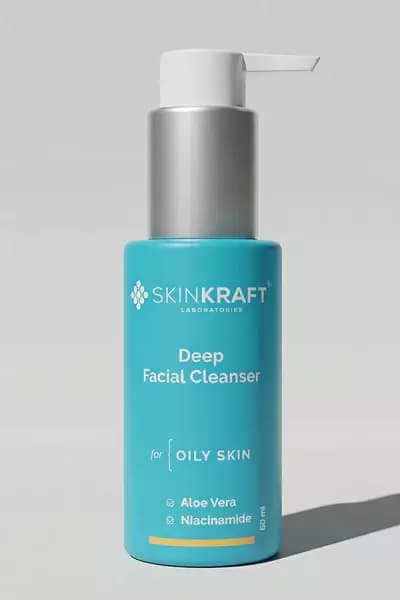 Skinkraft Deep Facial Cleanser For Oily Skin, 60 ml-Main Image