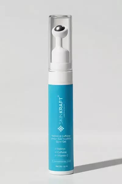Skinkraft Retinol & Caffeine Under Eye Youthful Glow Gel-Main Image